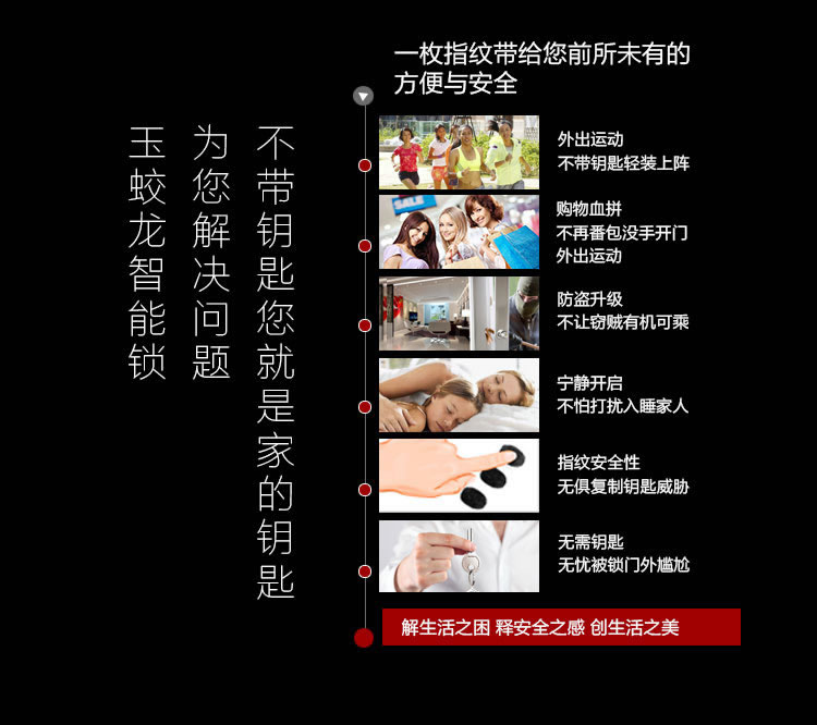 玉蛟龍智能門(mén)鎖 智能鎖防窺視輸入、半導(dǎo)體/光學(xué)指紋傳感器