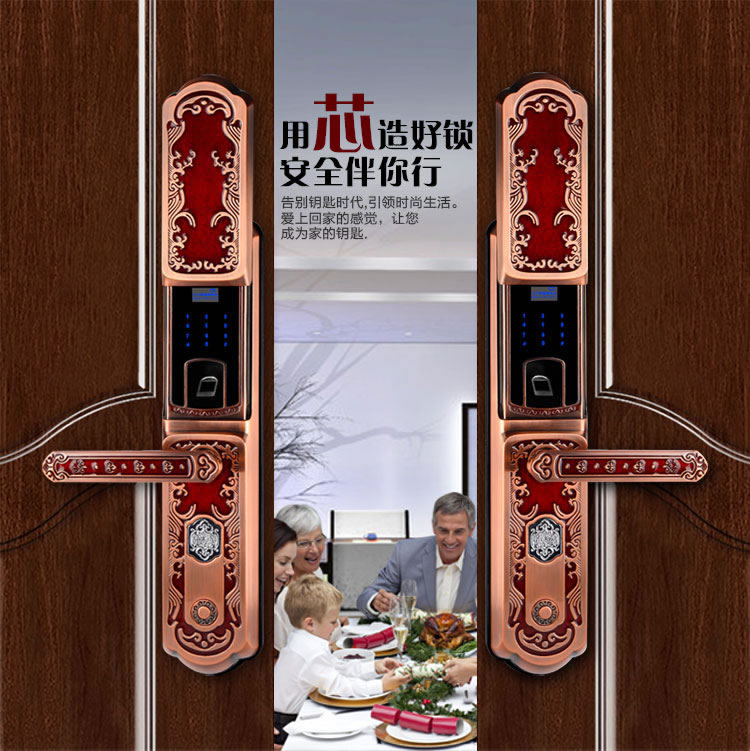 玉蛟龍智能門鎖 智能鎖防窺視輸入、半導(dǎo)體/光學(xué)指紋傳感器