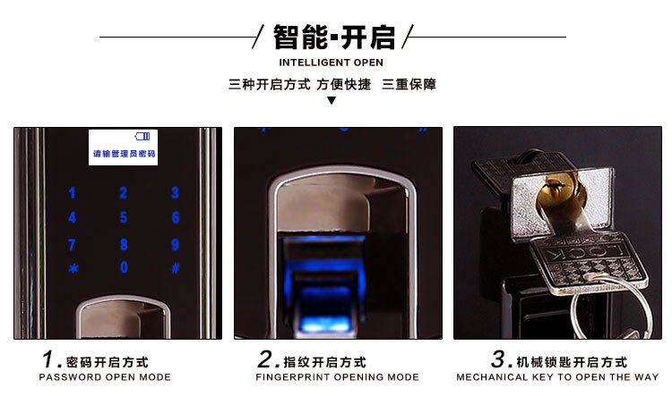 玉蛟龍指紋鎖 智能別墅鎖智能化的觸摸鍵盤、玉蛟龍密碼感應(yīng)門鎖系列