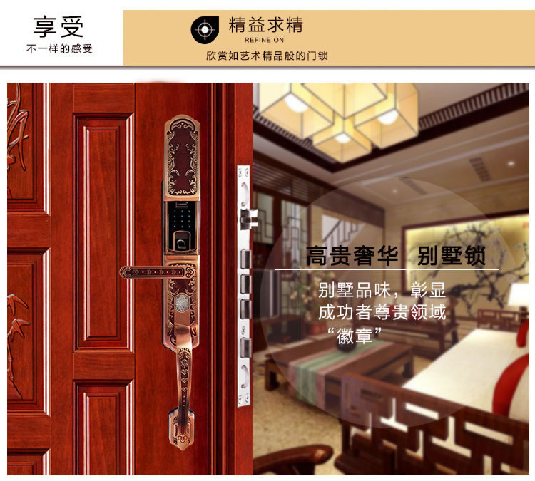 玉蛟龍指紋鎖 智能別墅鎖智能化的觸摸鍵盤、玉蛟龍密碼感應(yīng)門鎖系列