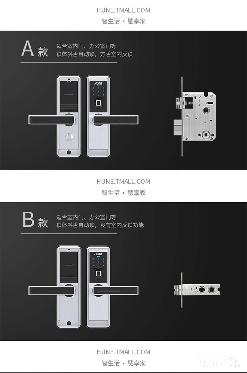 科裕鈦合金智能鎖918-88-F 半導體指紋鎖