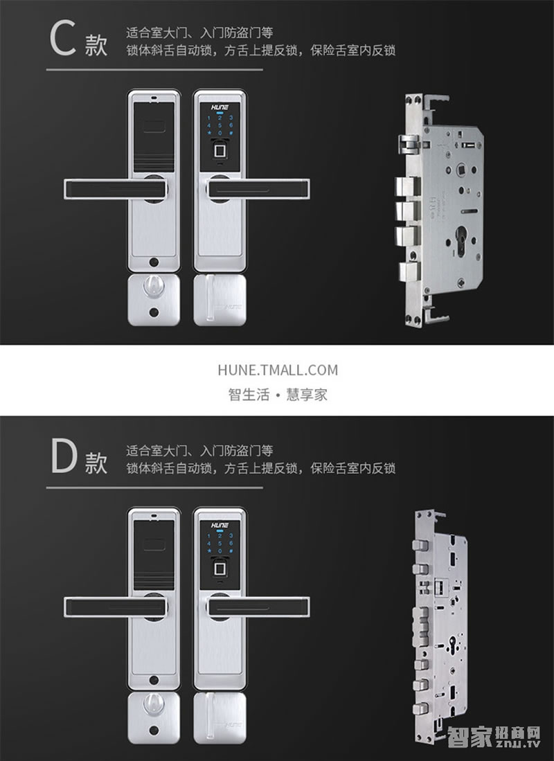 科裕鈦合金智能鎖918-88-F 半導體指紋鎖