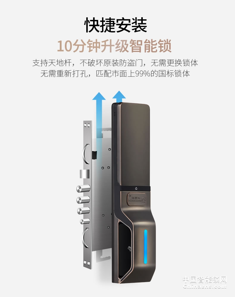 羅曼斯全自動智能鎖DD3 指紋鎖家用防盜門感應(yīng)密碼電子門鎖