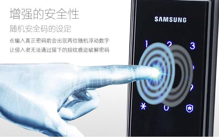三星電子智能鎖H505 防盜門感應(yīng)刷卡鎖
