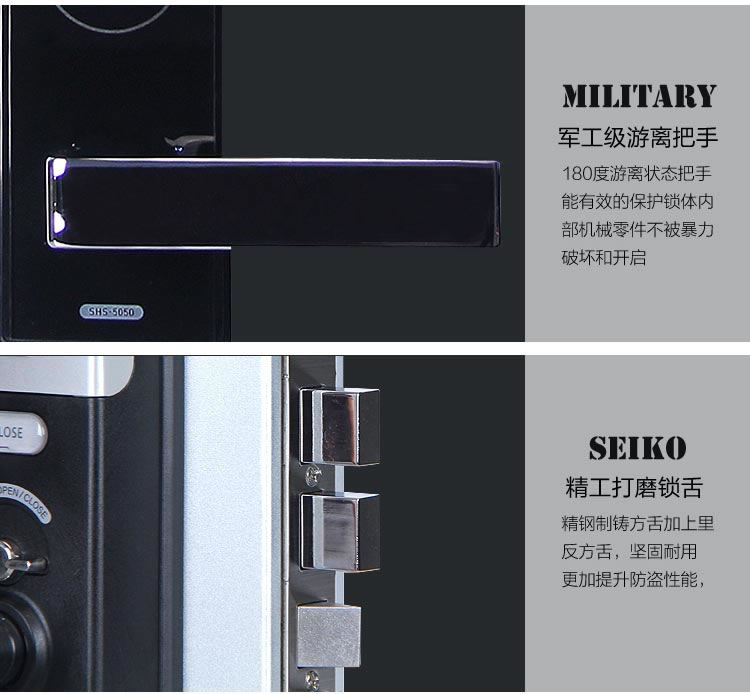 三星電子智能鎖H505 防盜門感應(yīng)刷卡鎖