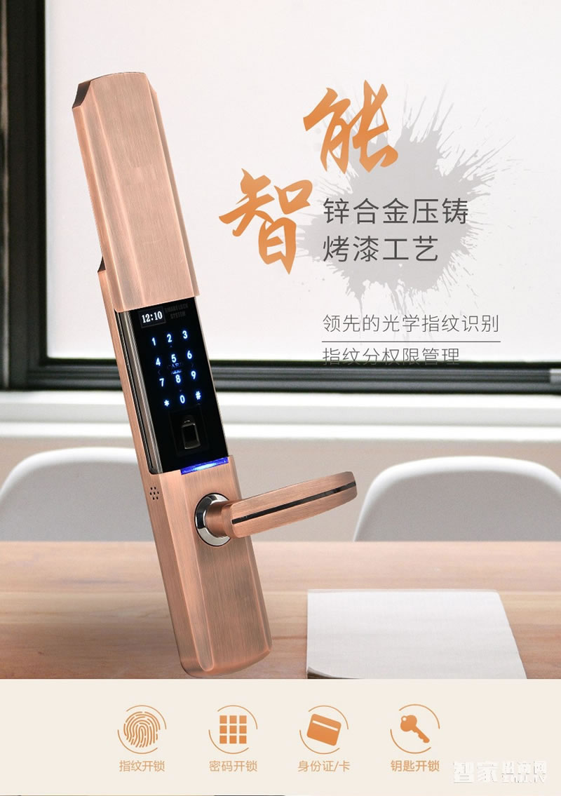 實(shí)譽(yù)指紋鎖 室外電子防盜門鎖 智能半導(dǎo)體鎖