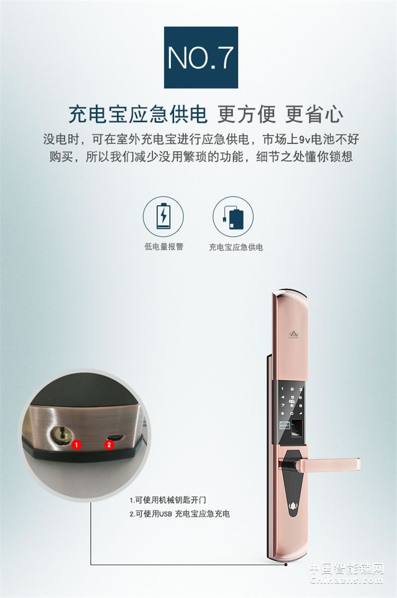 礪安不銹鋼指紋密碼鎖 試開報(bào)警及鎖定 LA5S系列