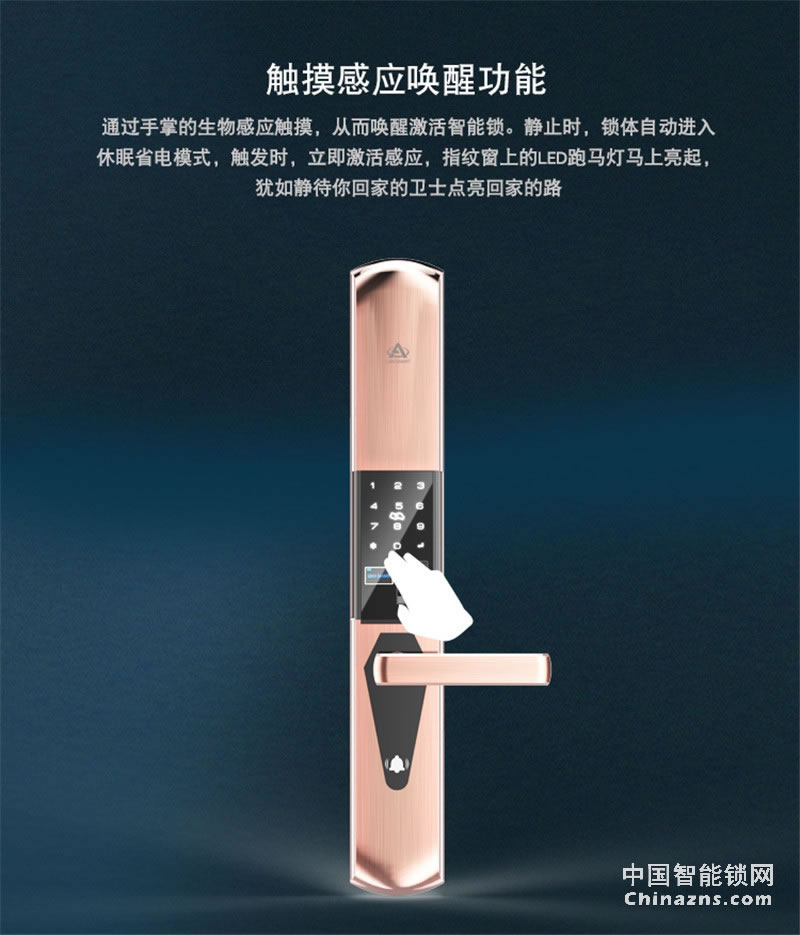 礪安不銹鋼指紋密碼鎖 試開報(bào)警及鎖定 LA5S系列