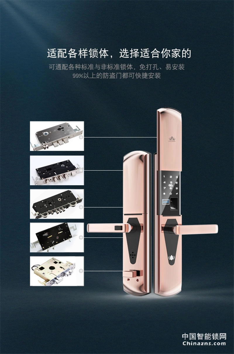 礪安不銹鋼指紋密碼鎖 試開報(bào)警及鎖定 LA5S系列