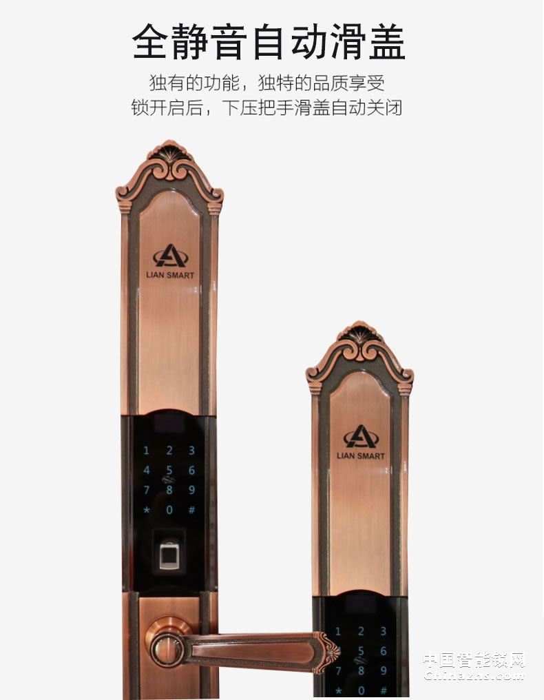 礪安LA4S系列歐式智能鎖 軍工品質(zhì) 試開報警