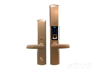 智能屋指紋鎖 家用智能鎖(香檳金)