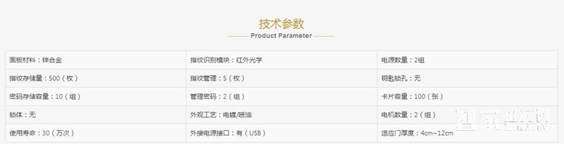 金安盾指紋密碼鎖 光學(xué)指紋識別 電子門鎖