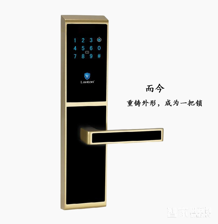 藍盾智能鎖時尚多功能密碼感應鎖刷卡鎖直板