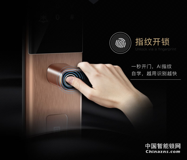名門智能鎖指紋密碼門鎖 家用防盜門電子鎖全自動(dòng)智能磁卡鎖EZ-W2