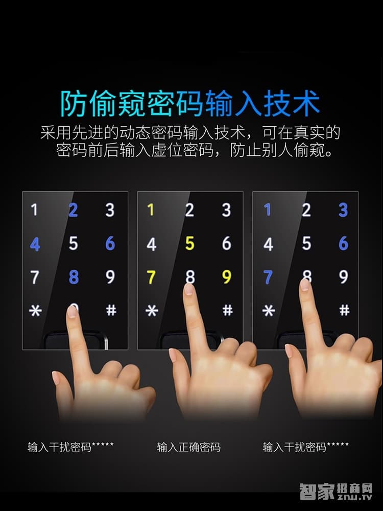 明達(dá)智能門鎖 直板指紋密碼鎖 鋁合金智能刷卡鎖