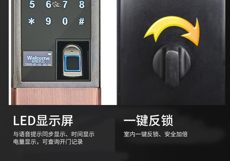 帥榮智能電子鎖 密碼門鎖 防盜門鎖指紋鎖