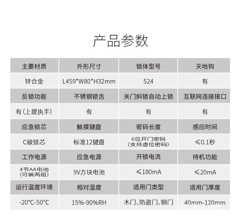 英碩指紋鎖 因特別墅指紋密碼鎖 滑蓋電子門鎖