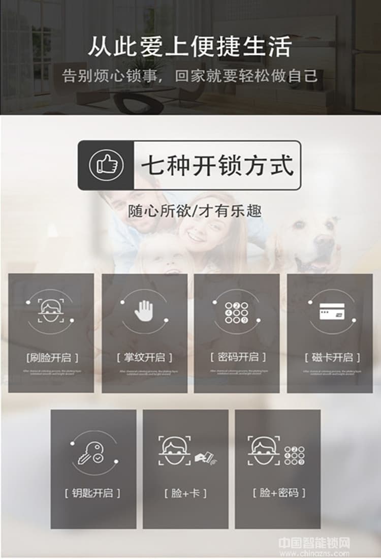 云領(lǐng)人臉識(shí)別智能鎖 公寓防盜門智能鎖