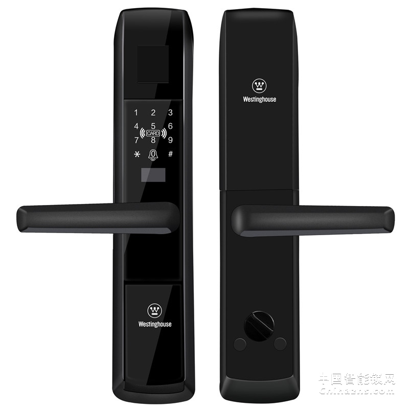 西屋智能鎖自動翻蓋指紋窗鎖 W6推拉全自動鎖