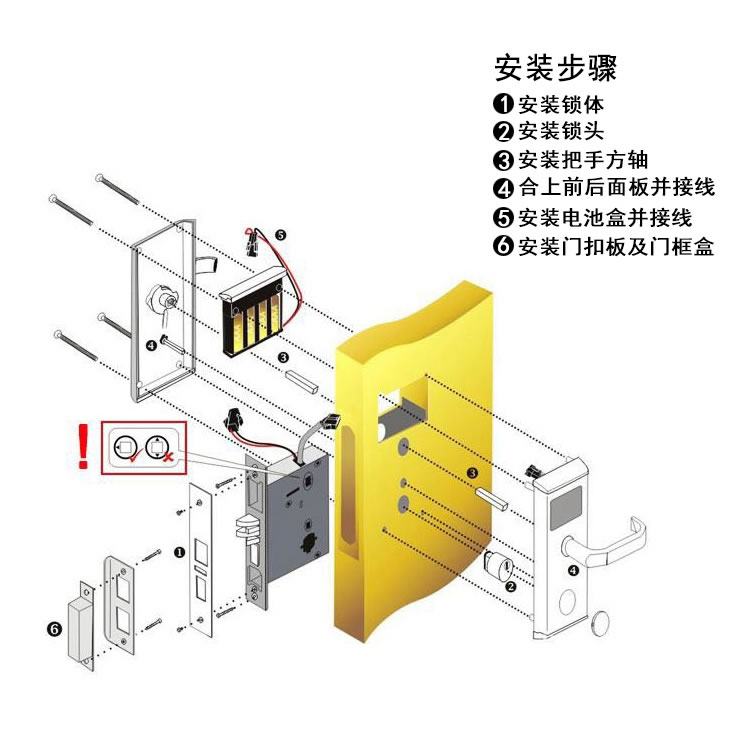 歐瑞酒店刷卡鎖 賓館出租屋電子門(mén)鎖