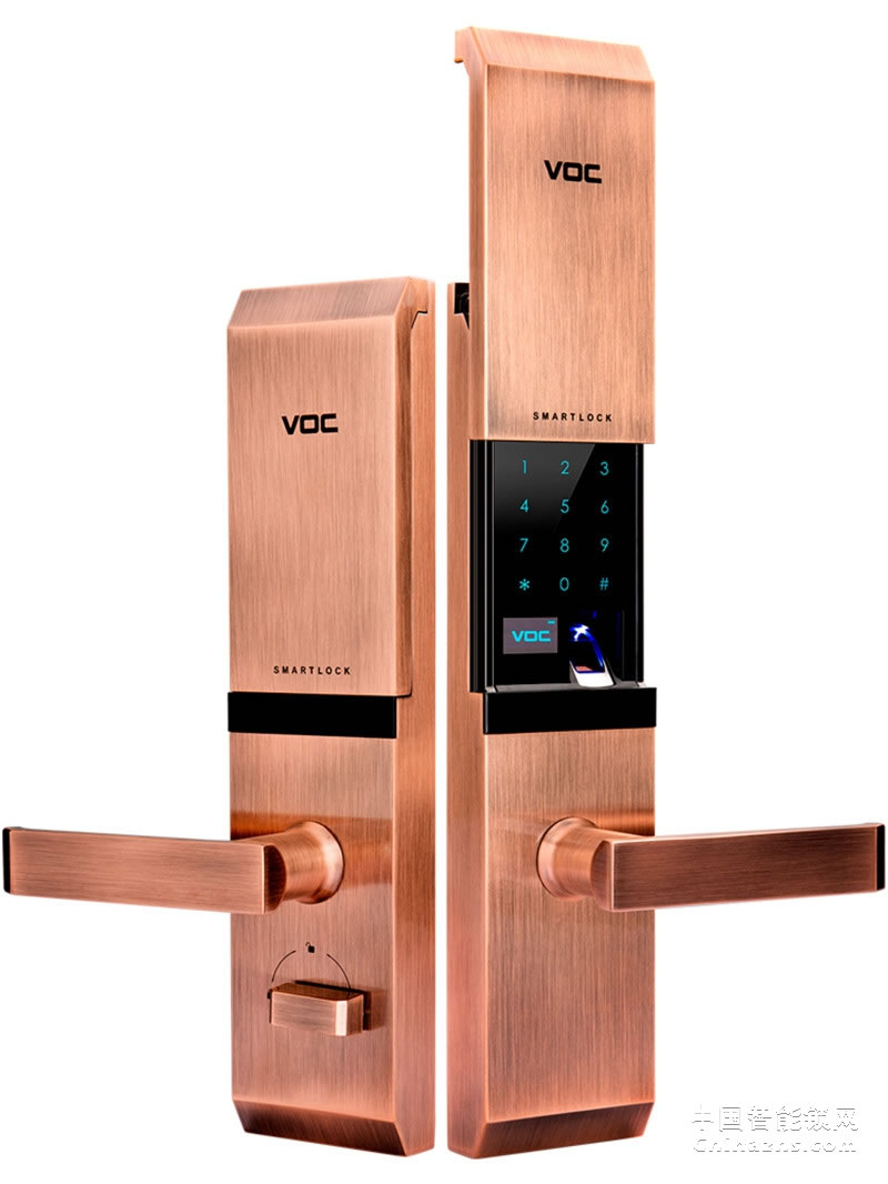 VOC指紋鎖T77F 通用型全自動電子密碼鎖