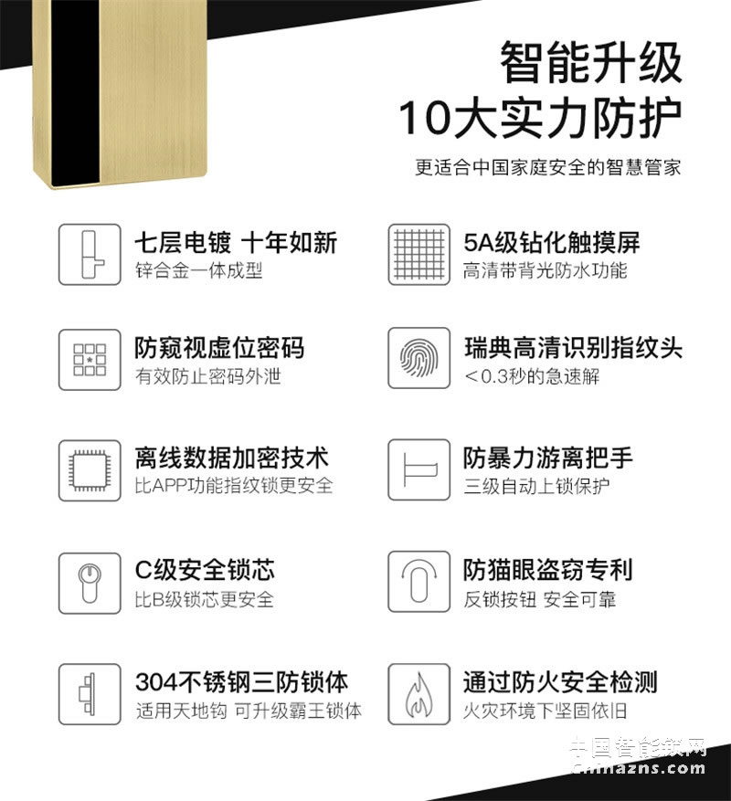 VOC指紋鎖家用磁卡鎖 N9全自動(dòng)指紋鎖