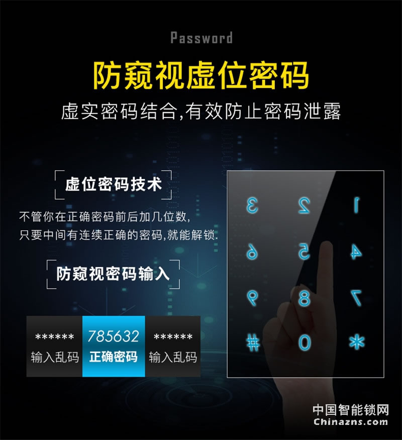 VOC大門滑蓋電子鎖 通用型智能鎖密碼鎖X5