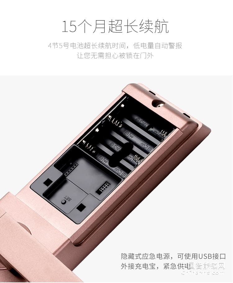 榮事達(dá)品冠密碼鎖小智16 家用防盜門(mén)指紋鎖