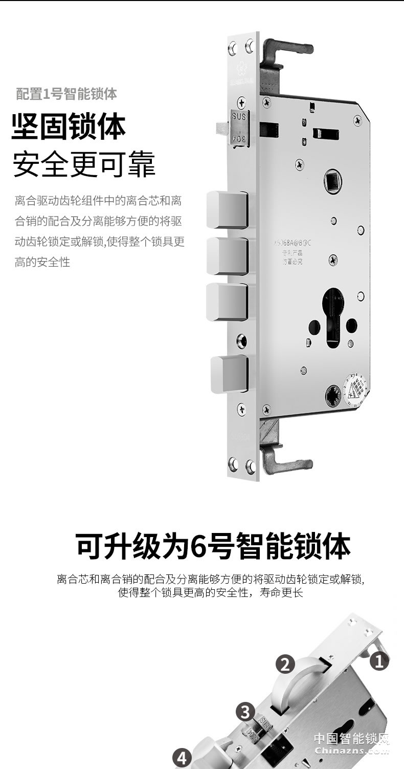 櫻花全自動(dòng)指紋鎖電子門(mén)鎖 防黑盒子防盜門(mén)密碼智能鎖F3