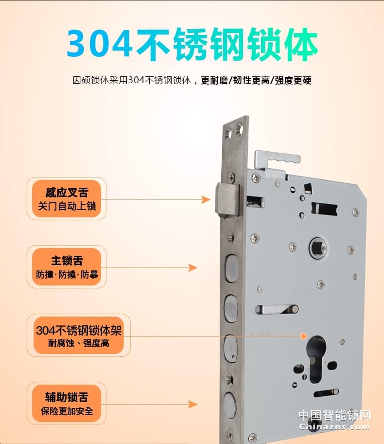 因碩智能指紋鎖 家用防盜門密碼鎖 室內(nèi)電子門鎖