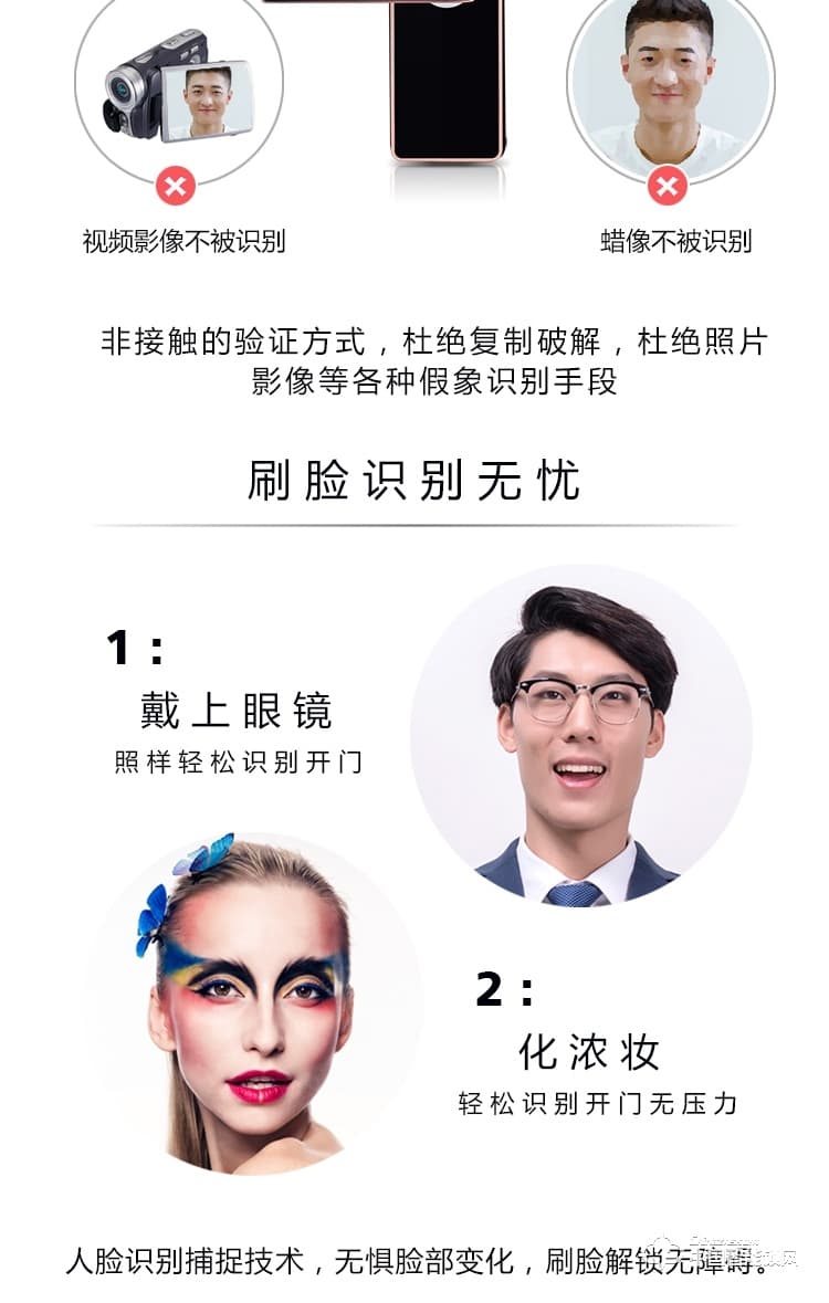 伊派爾指紋鎖 人臉識(shí)別掌靜脈指紋鎖家用防盜門鎖密碼鎖智能鎖