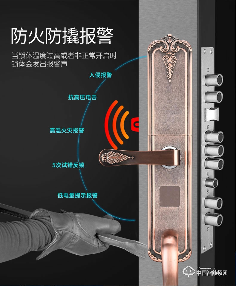 科帝倫智能鎖 半自動指紋鎖-B3 app刷卡開鎖