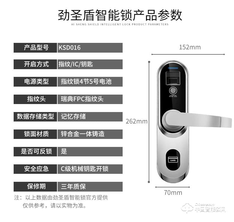 勁圣盾指紋鎖 智能鎖IC磁卡電子感應(yīng)鎖