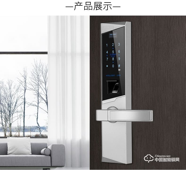 勁圣盾指紋鎖 遠(yuǎn)程遙控鎖不銹鋼電子門禁鎖辦公室指紋鎖