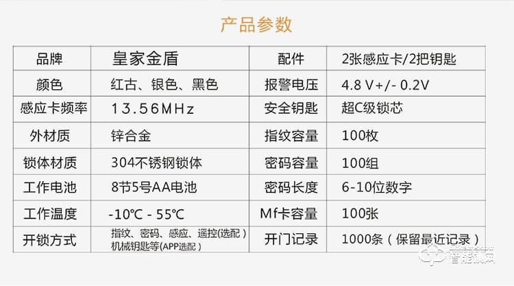 皇家金盾智能鎖 X2家用防盜門鎖電子鎖