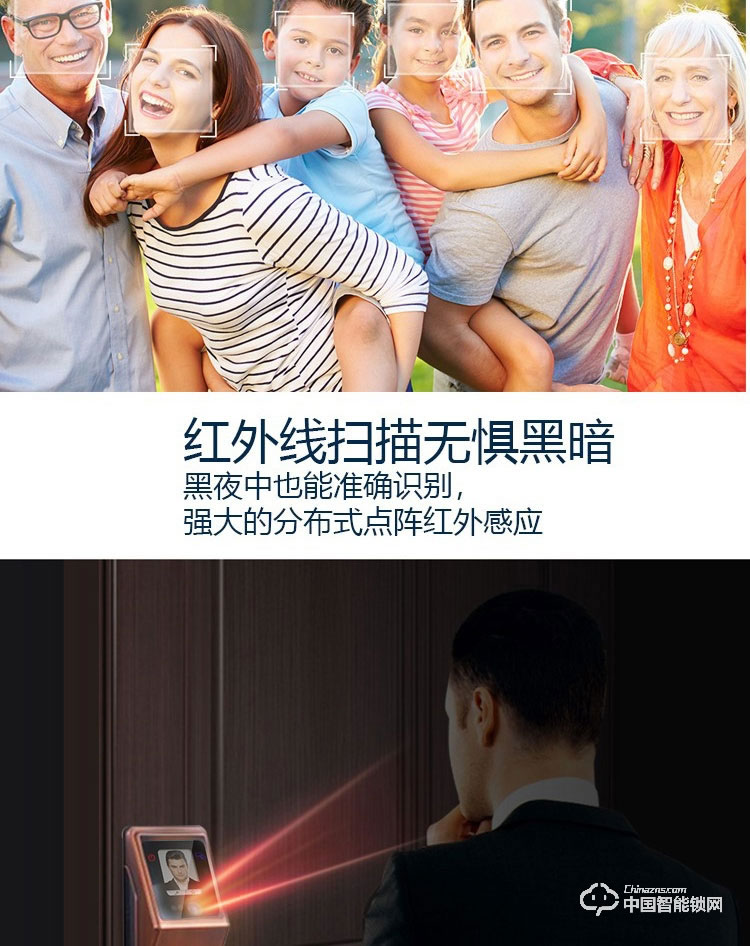 范斯洛克智能鎖 第一代人臉識(shí)別智能鎖 防盜密碼鎖