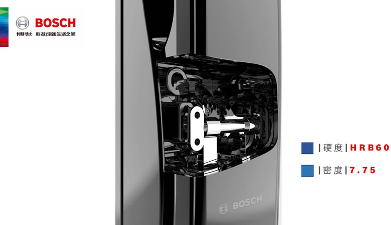 博世（bosch）智能鎖 FU400B智能推拉式指紋鎖密碼鎖