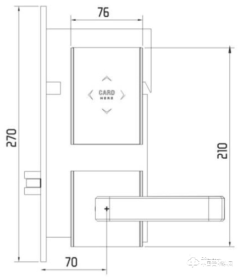 摩力指紋鎖 C99-A分體感應鎖商務酒店智能鎖