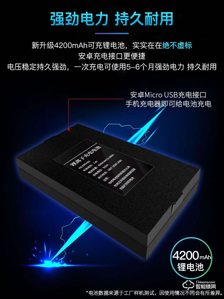 威爾漢森智能鎖 防盜門指紋鎖密碼鎖刷卡鎖V8