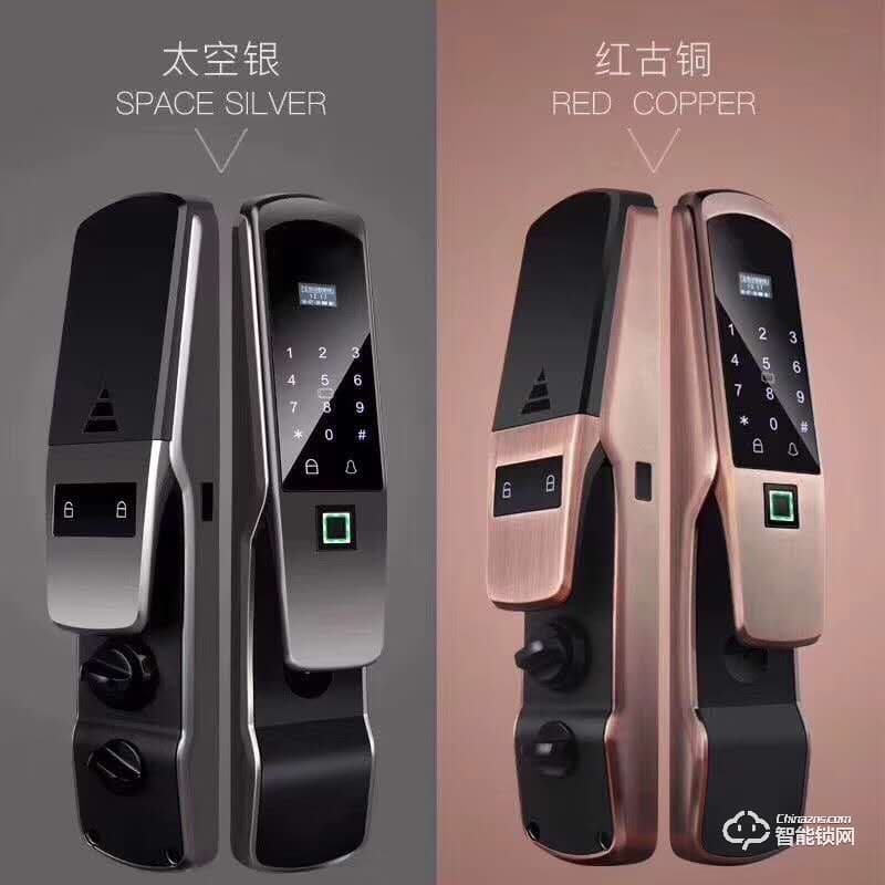 久富智能鎖 鋅合金全自動(dòng)指紋鎖 電子密碼鎖刷卡鎖