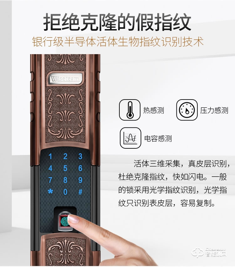 威士迪智能鎖 電子密碼半導(dǎo)體防盜門(mén)鎖