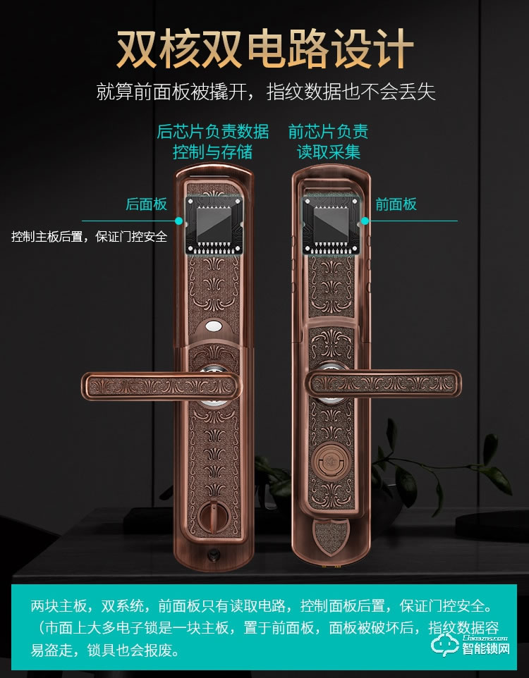 威士迪智能鎖 電子密碼半導(dǎo)體防盜門(mén)鎖