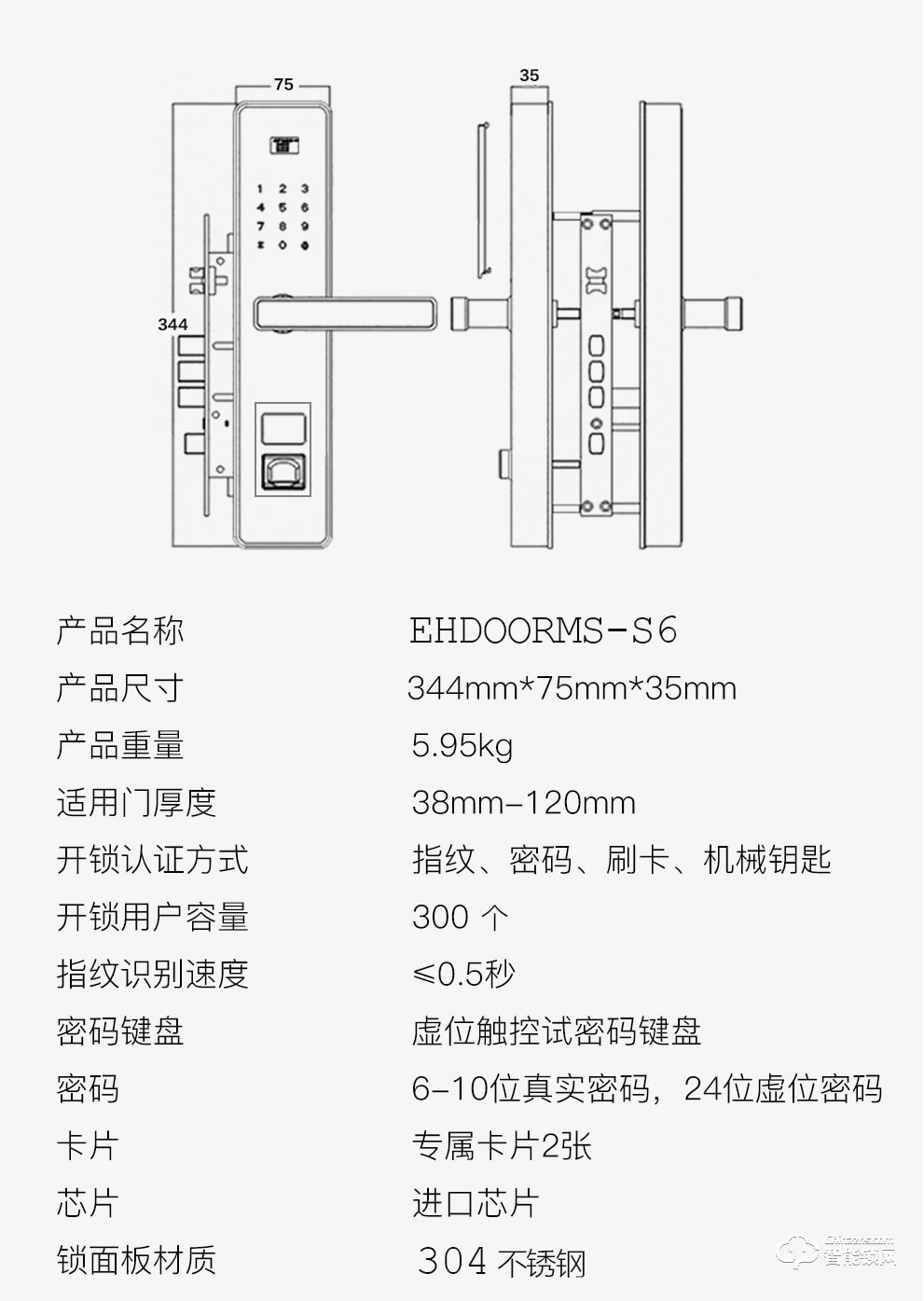 盼盼智能鎖 指紋鎖密碼鎖智能門鎖