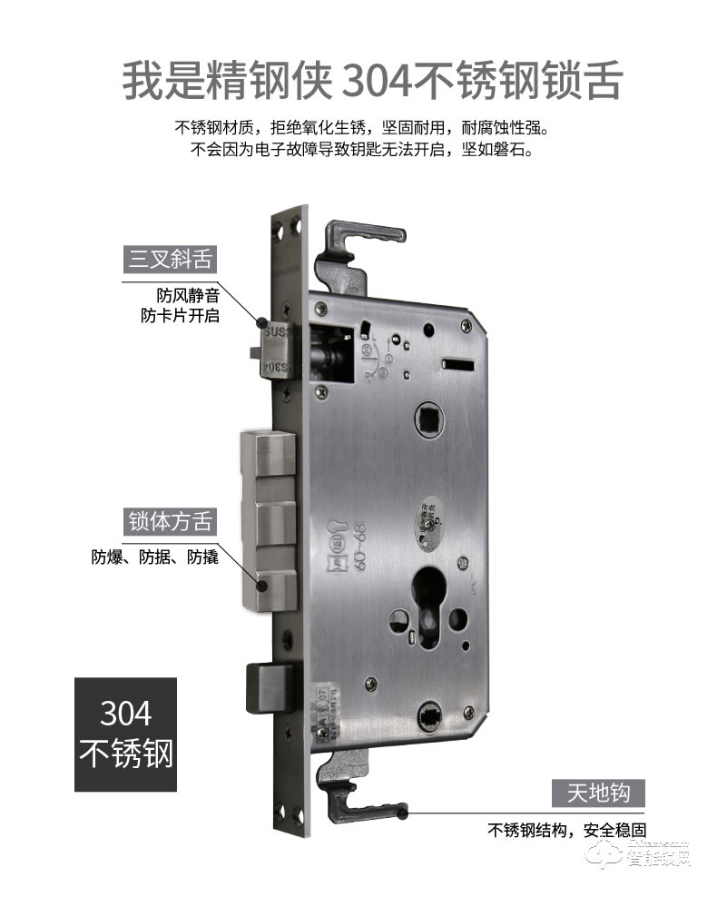 長虹智能鎖 B6家用防盜門鎖智能鎖密碼鎖