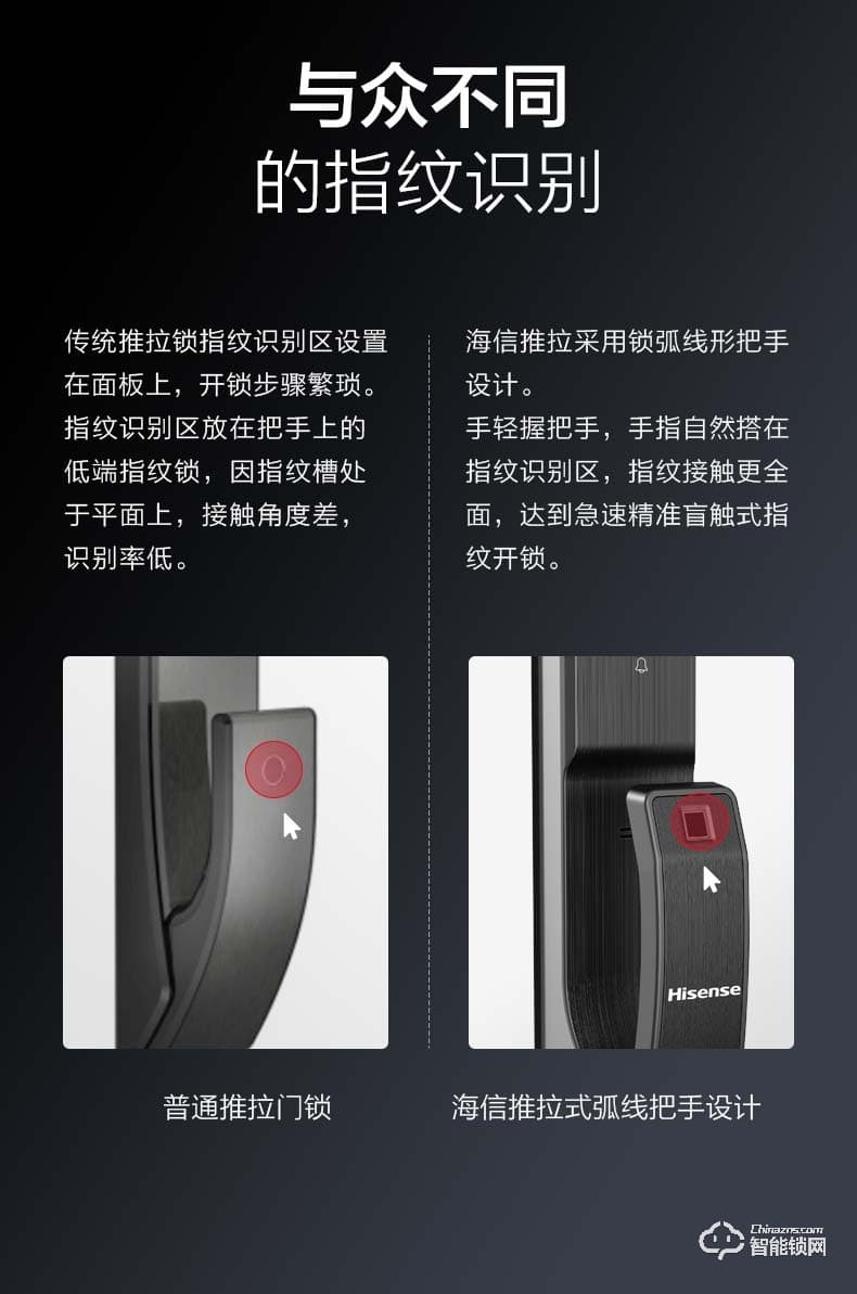 海信智能鎖 SL920家用防盜門鎖全自動(dòng)指紋鎖