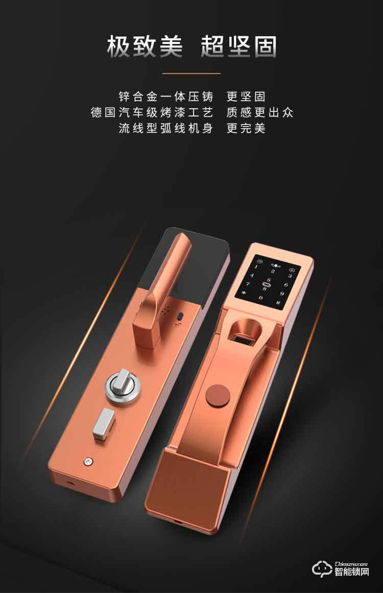 金網(wǎng)通智能鎖 9810S家用智能密碼指紋鎖
