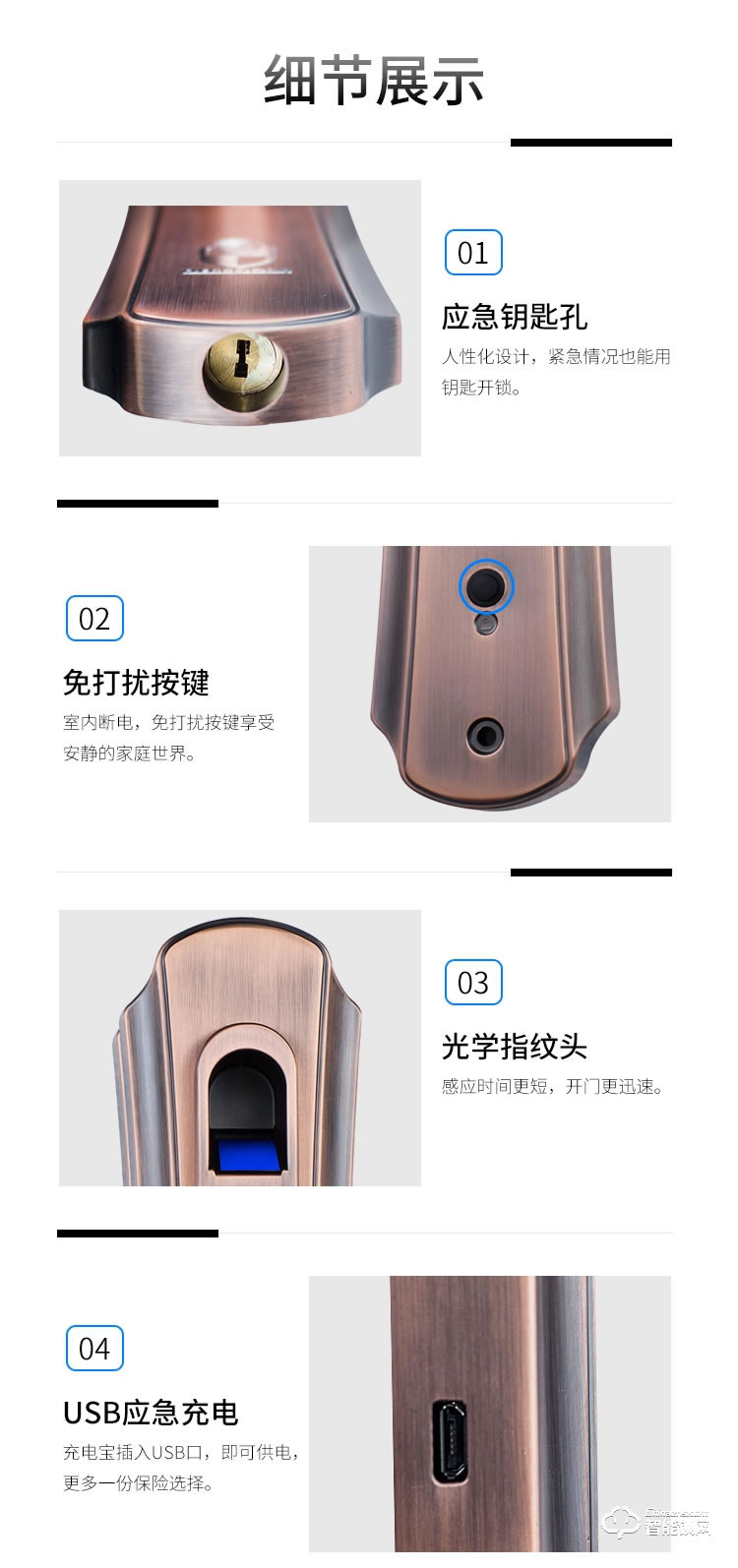 德堡盾指紋鎖 DH106歐式木門(mén)室內(nèi)門(mén)鎖