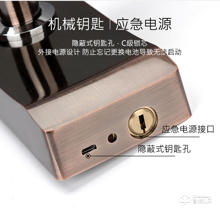 德堡盾指紋鎖 766人臉識(shí)別手掌指紋智能鎖