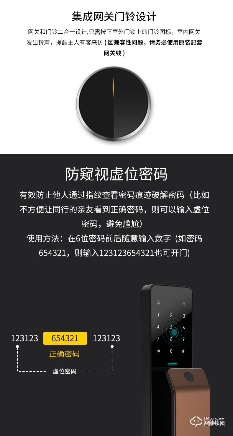 品多智能鎖 m1華為HiLink智能鎖全自動(dòng)密碼鎖門(mén)鎖