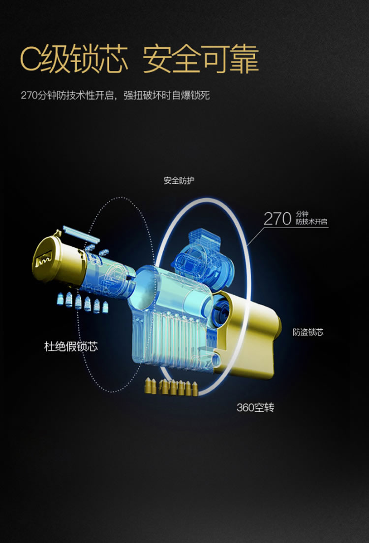 德犬智能鎖 L2全自動(dòng)家用防盜門指紋密碼鎖